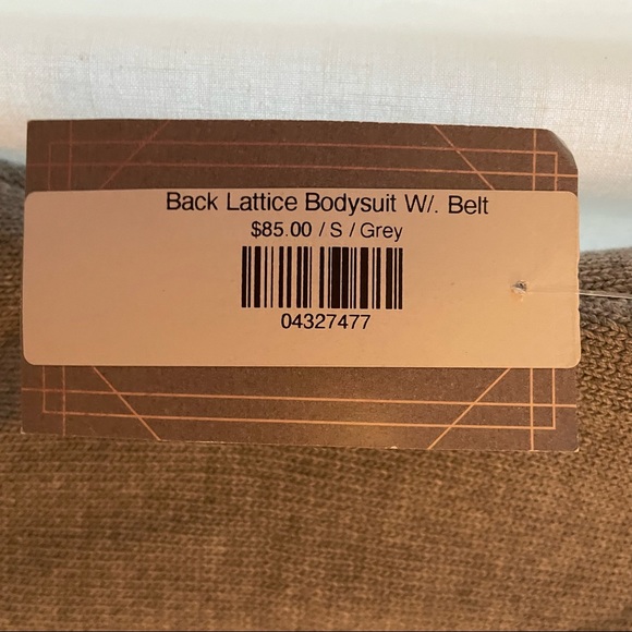 Hera Grey Back Lattice Bodysuit - Small - Picture 7 of 7